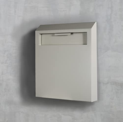 Protex Wdd-180 Through-The-Wall Locking Drop Box, For Key, Remotes, Cash, Checks And Envelopes, Metal Baffle, Pre-Drilled Mounting Holes, Double Steel Door,Adjustable Metal Frames #TOP4