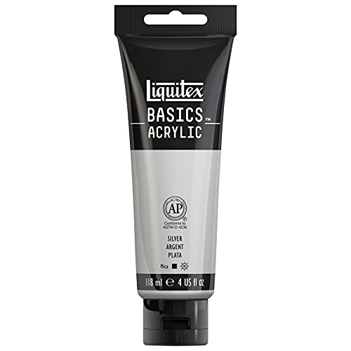 Liquitex Acrylique Basics Tube, Argent, 118ml