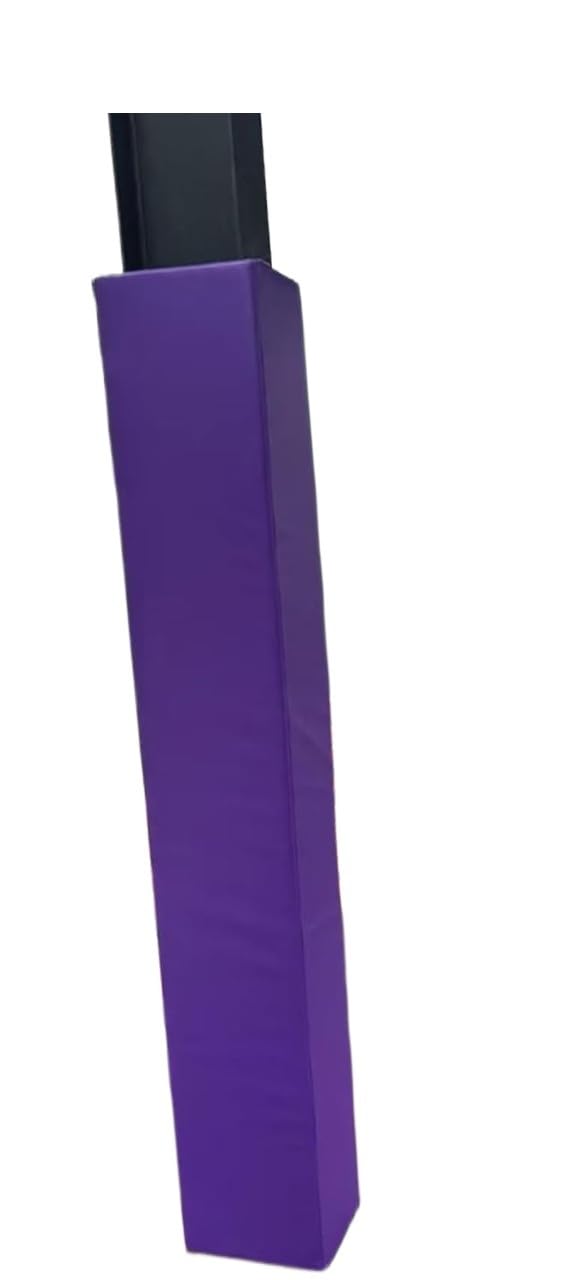 Copertura for Colonna Quadrata Crash Pad for palo in Schiuma Viola con Gancio e Anello for Interni ed Esterni(183cm 7.5inchx7.5inc(19x19CM))