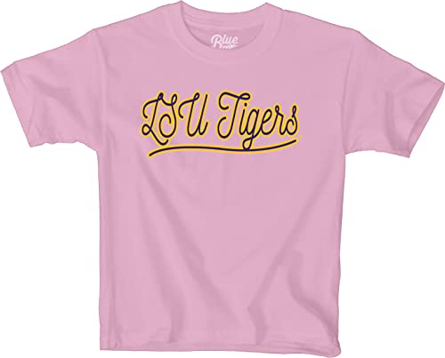 Camiseta niños Unisex Blue 84 NCAA rosa con diseño Script para verano 3