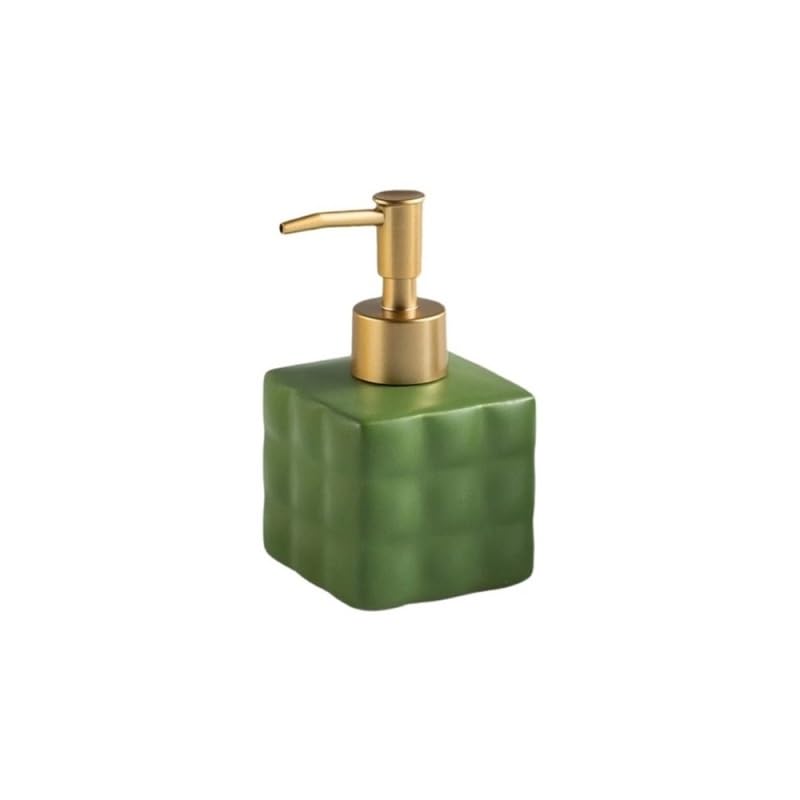 Botella de jabón líquido de cerámica nórdica, dispensador Manual, Bomba vacía, Accesorio de baño (F 220 ml)