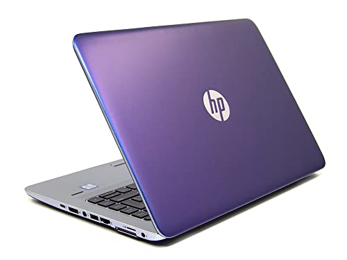 Ordenador portátil de 14 pulgadas, PC portátil, HP Elitebook 840 G3, i5 6200U, RAM 8 GB, SSD de 256 GB, teclado AZERTY retroiluminado, portátil Windows 10, garantía de 2 años (reacondicionado) (Purple