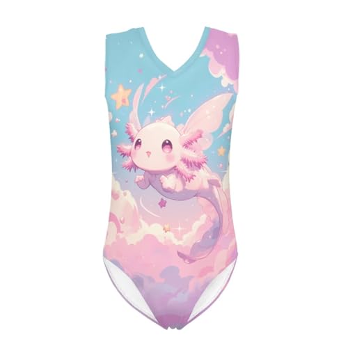 Image of Girls Swimsuits Size 3-14 Kids Summer Sleeveless One Piece Bathing Suit Beach V-Neck