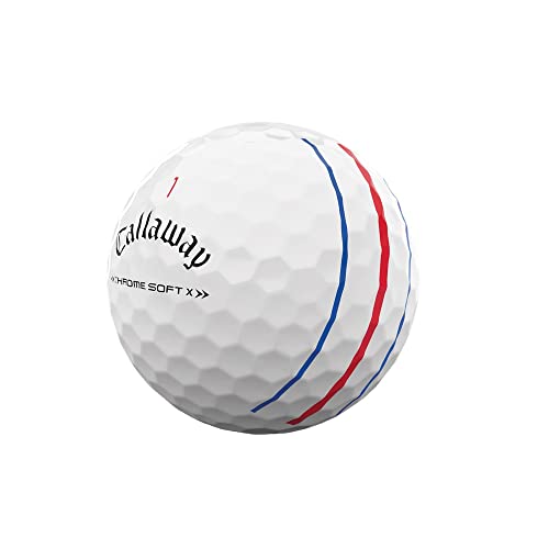 Callaway-Chrome-Soft-X-Triple-Track-Bolas-DE-Golf-Adultos-Unisex-Blanco-Talla-unica