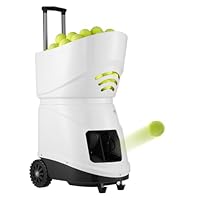 VEVOR Tennisballmaschine, tragbarer Tennisballwerfer, Übungswerfer für 150 Bälle, Tennistraining, 5 Motoren, Multimodus-Übungen, über 2 Std. Spielzeit, wiederaufladbarer Akku, Fernbedienung per App