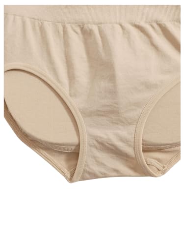 OYOANGLE Women's 2 Piece Solid Butt Lifter Hip Pads Enhancer Shapewear Panties4