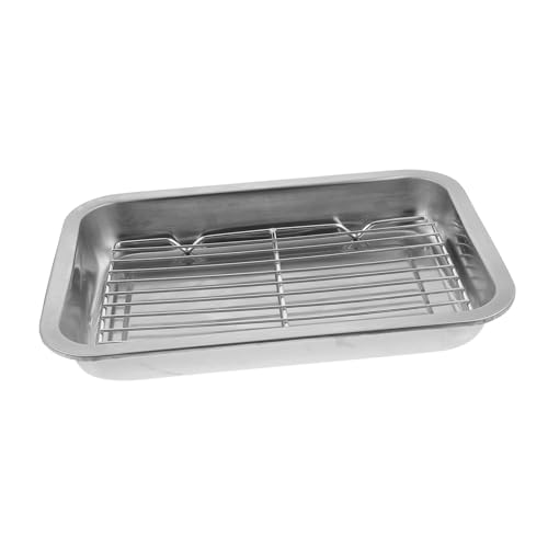 DECHOUS 1 Set di Fogli di Vaschetta di Scarico Regolabile per Forni Tostapane Commerciali Roti Bacon Scolapiatti Teglie Pentola Vassoio Friggitrice Tostapane Forno Filo di Cottura Piastra