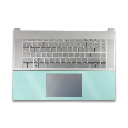 Image of Glossy Glitter Gaming Skin Compatible with HP Envy x360 16 inch (2023) - Solid Seafoam - Premium 3M Vinyl Protective Wrap Decal Cover - Easy to Apply | Crafted in The USA by MightySkins