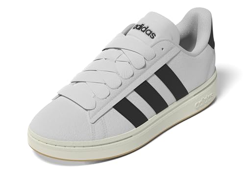 Adidas Womens Grand Court Alpha 00s Sportswear, Crystal White/Black/Off White, 10.5