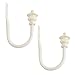 Kenney Donald Window Curtain Holdback Pair, Cottage White