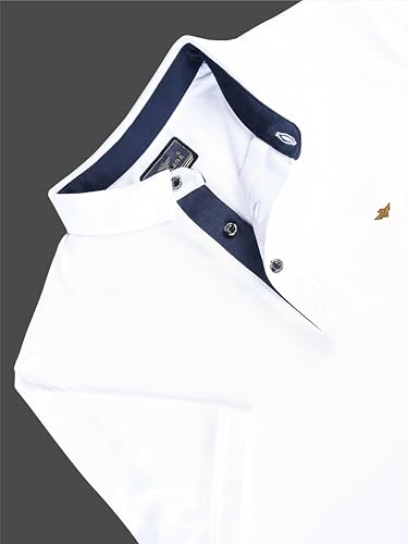 Image of STELLERS Men's Premium Polo T-Shirt Wrinkle Free Quick Dry Soft and Feather Touch Feel Regular Fit