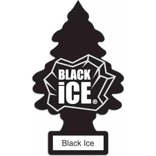 Image of Little Trees Hanging Car and Home Air Freshener, Black Ice (Pack of 3)