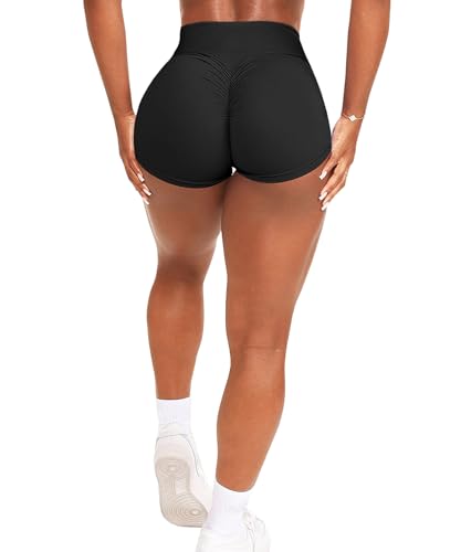 Navneet Women Gym Shorts Ruched Butt Booty Shorts High Waist Running Sports Shorts Workout Yoga Shorts Shorts