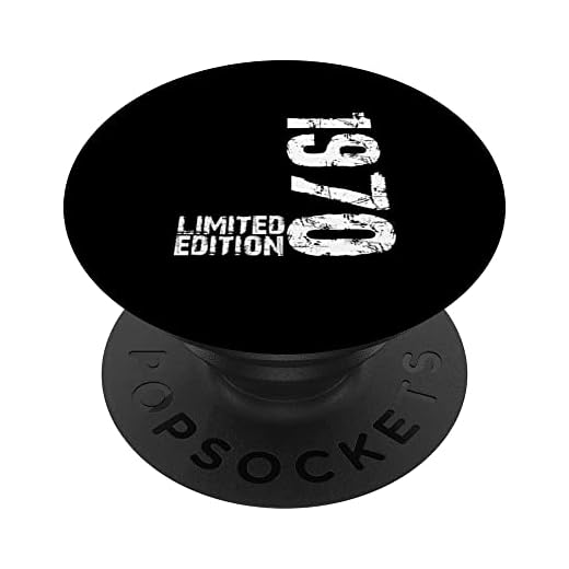 1970 Edición Limitada Cumpleaños Vintage Limited Edition PopSockets PopGrip Intercambiable