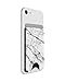 PopSockets Minimalist Slim Phone Wallet, Phone Card Holder, Wireless Charging Compatible, Wallet Without Grip Compatible with MagSafe- WT Marble