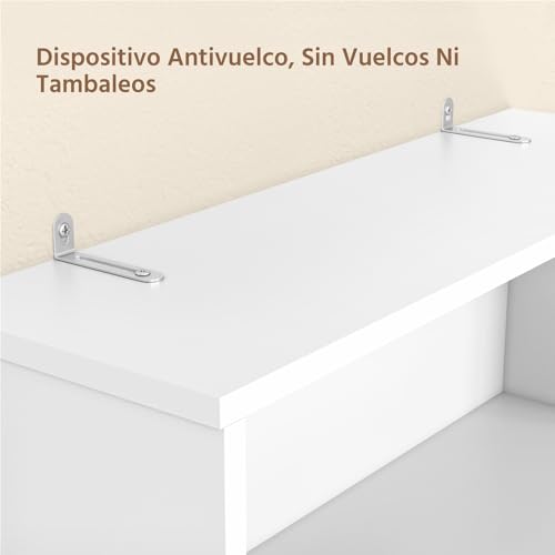 Yaheetech Mueble sobre Inodoro 72x20x195 cm con Estante Ajustable y 2 Puertas Armario para el Inodoro Almacenamiento sobre el Inodoro WC Mueble para Baño - imagen 8