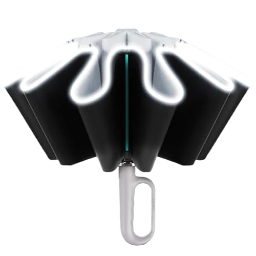 Umbrella Invertida: Apertura Automática Y Cierre Automático, Paraguas Invertidas Automáticas Con Bucle Anular | Sólido Paraguas De Reverso A Reverso Con Mango De Mousqueton Para Hombres Mujeres