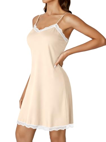 Image of Women's Sexy Lace V Neck Nightgown