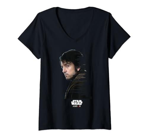 T-shirt Star Wars Andor col V style geek idéal pour les conventions
