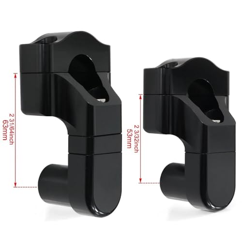 Réhausseurs guidon rotatifs 22 mm en alliage d'aluminium argent pour moto haut de gamme Suzuki - 6