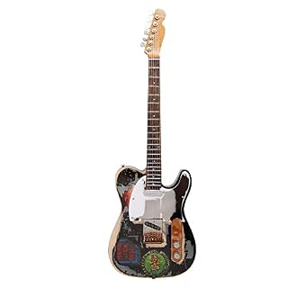 Joe Strummer (The Clash) – 1966 Guitare : Réplique de guitare miniature – Cadeaux musicaux – Ornement fait à la main… - Les Beatles, Paul McCartney, John Lennon, RIngo Starr, George Harrison Joe Strummer (The Clash) – 1966 Guitare : Réplique de guitare miniature – Cadeaux musicaux – Ornement fait à la main… – Image 2