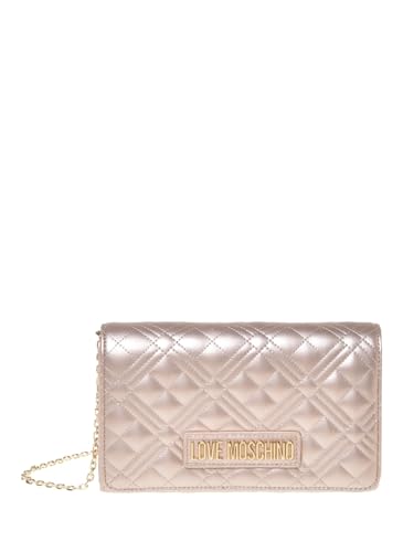 Moschino Borsa Donna Love a Spalla/Tracolla Ecopelle Trapuntata Metallic Gold BS25MO07 JC4079, gold, Einheitsgröße, gold, Einheitsgröße, Gold, Einheitsgröße