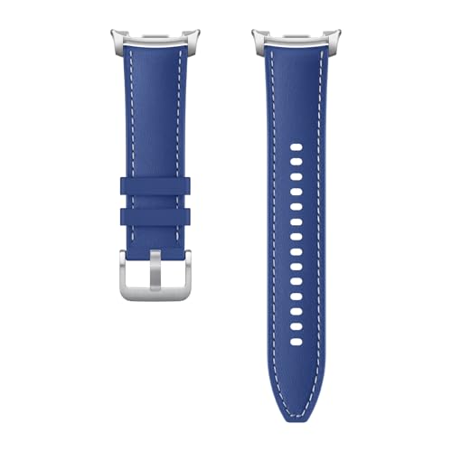 Image of Galaxy Watch 8 Series Hybrid Band, Silicon, Signature Stitch, Dynamic Lug System, Flexible Fit, Compatible with Galaxy Watch 8 and Watch 8 Classic, S /M /L Navy