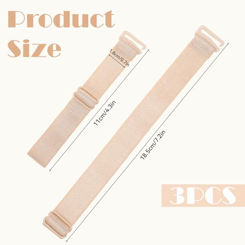 Bra Strap Holders for Slipping, Non-Slip Bra Strap Clips Racerback Converters, Women\'s Elastic Conceal Straps Bra Holders for Straps Bra Racer Back Bra Strap Holders for Slipping Shoulder(Skin Color)