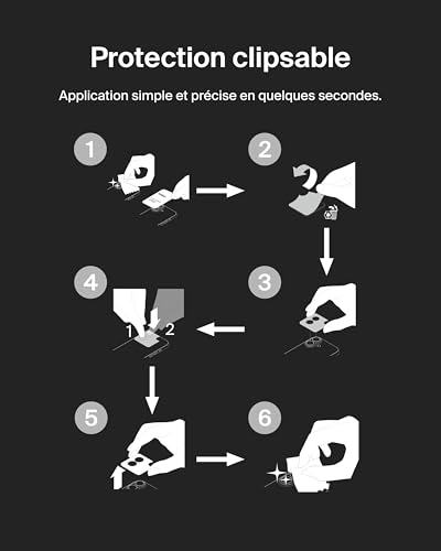 Protection caméra BELKIN iPhone 15 / 15 Pro Max Verre trempé 033 mm Anti rayures Lot de 2 - vue 6