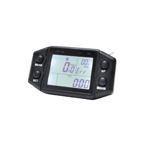 Tachymètre numérique étanche avec compteur horaire ODO et thermomètre moteur