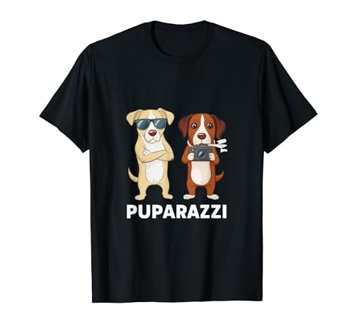 Puparazzi - Funny Dog Paparazzi Fotógrafo Juego de palabras Camiseta