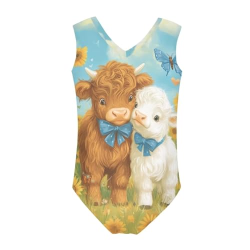 Image of Girls Swimsuit 1 Piece Beach Sport Bathing Suits, Kids Swimwear