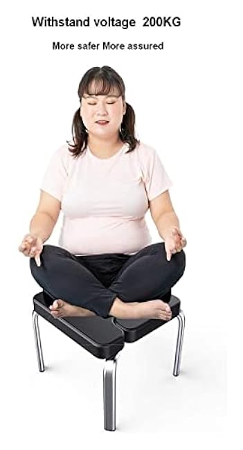 Yoga Headstand Bench Inversion Chair Upside Down Stool with Thick Cushion Multifunctional Indoor Sports Exercise Bench Fitness Equipment