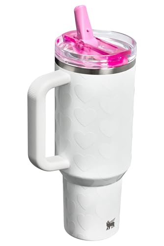 Image of STANLEY Quencher ProTour Flip Straw Tumbler with Leakproof Lid 40 oz | Built-In Straw & Handle | Cupholder Compatible for Travel | Insulated Stainless Steel Cup | BPA-Free | Frost Lovely