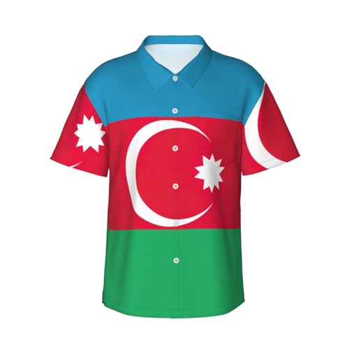 Chemise hawaïenne Azerbaïdjan homme pour vos vacances d'été et soirées plage décontractées