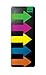 Produktbild SIGEL HN600 Haftmarker Pfeile, 125 Streifen im Format 25 x 45 mm, 5 Farben