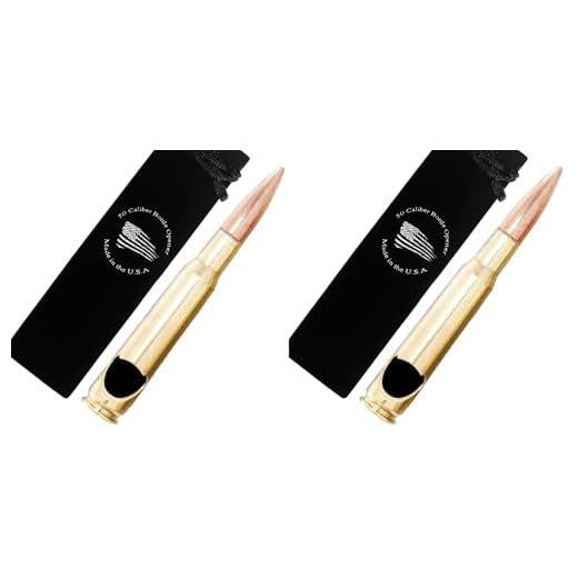 50 Caliber BMG Real Brass Bullet Shaped Bottle Opener (Pack of 2)