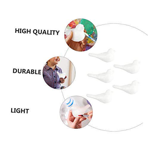Oiseaux mousse blanche pour réussir vos décors de fêtes facilement