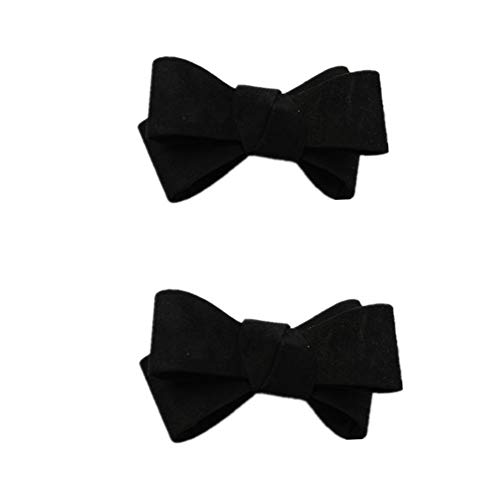 Accessoires de chaussures en velours noir 9x6,5 cm pour customisation