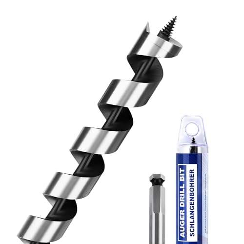 1-9/16" X 31.5" Auger Bit for Wood, 40x800mm Extra Long Auger Drill bit