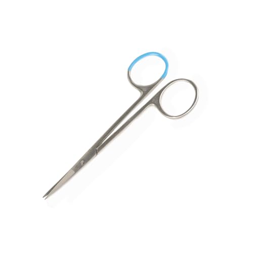 GIMA - Iris chirurgische Schere mit gebogenen spitzen Spitzen, steril, Einweg, Edelstahl, 11,5 cm, 38831