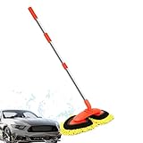 Autowaschmop, Autowaschbürste - Langgriff Car Scrub Pinsel - Einstellbarer Windschutzscheibenreiniger -Werkzeug, einziehbares Fensterwaschen -Mopp für Zuhause