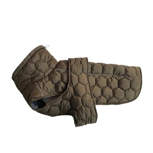 Veste d'hiver matelassée chaude réglable verte protégeant votre chien du froid et du manque de visibilité - 2