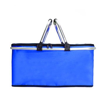 Generic Folding Picnic Basket Portable Insulated Camping Cooler Outdoor BBQ Food Organizer