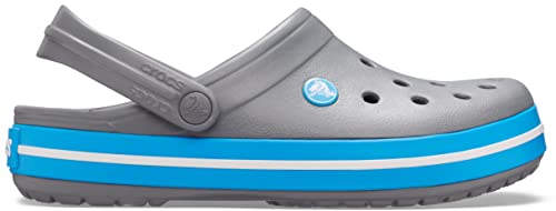 Sandália Crocband, Crocs, Adulto Unissex, Charcoal/Ocean, 37