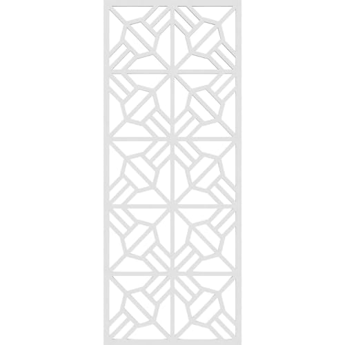 Image of 13 3 /8 inchW x 34 3 /8 inchH x 3 /8 inchT Auburn Decorative Fretwork Wall Panels in Architectural Grade PVC