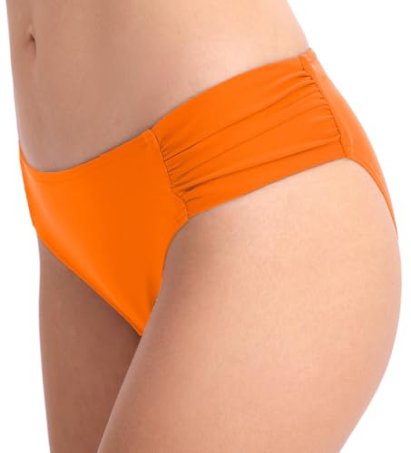 Image of Women's Bathing Suit Bottoms Full Coverage Ruched Bikini Tankini Bottom Swimsuit Brief