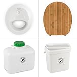 Kildwick Compost Toilets FreeLoo Bambus M Trenntoilette Bausatz Klassik weiß