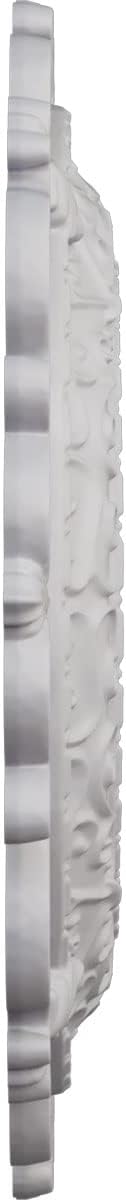 Ekena Millwork CM13ORUWF 13-1/4" x 6-5/8" x 1-1/8" Orrington Ceiling Medallion, Ultra Pure White