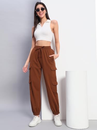 Image of Q - RIOUS Women's Relaxed Fit Cargo Style Jogger Pants